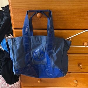 Tory Burch Blue  Tote Bag